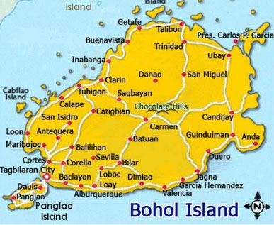 Map Bohol 