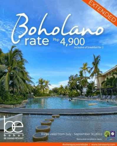 BE Grand Resort Bohol extends Bohol Day promo until Sept. 30